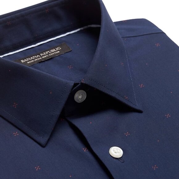 NEW Banana Republic Men's Slim Fit Non-Iron Dress Shirt - Picture 2 of 8